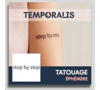 Faux Tatouage ÉCRITURE - Temporalis® | Tatouage Ephemere Femme et Homme - Cosmétique Certifié UE, Encre Vegan & Waterproof - Dure 1 à 2 semaines [ Tattoo step by step ]