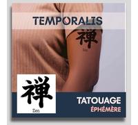 Faux Tatouage ÉCRITURE - Temporalis® | Tatouage Ephemere Femme et Homme - Cosmétique Certifié UE, Encre Vegan & Waterproof - Dure 1 à 2 semaines [ Tattoo Zen ]
