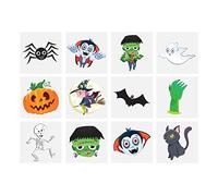 Faux Tatouage Halloween Vampire Citrouille Chauve-Souris x 48