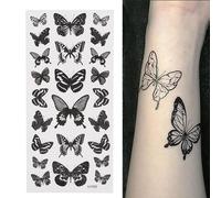 Faux Tatouage Temporaire, Autocollant Papillon 3d, Imperméable, Transfert Flash, Jambes, Bras, Main, Pied, Art Corporel Féminin, 1 Feuille