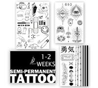 Faux Tatouages ¿¿Temporaires Pour Hommes Et Femmes, Autocollants Pour Bras Et Poitrine, Imperméables À Base De Plantes, Dure 1 À 2 Semaines, Illuminati Eye Of Providence (Design 9)