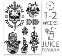 Faux Tatouages ¿¿Temporaires Pour Hommes Et Femmes, Autocollants Pour Bras Et Poitrine, Imperméables À Base De Plantes, Dure 1 À 2 Semaines, Illuminati Eye Of Providence (Design 9)