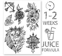 Faux Tatouages ¿¿Temporaires Pour Hommes Et Femmes, Autocollants Pour Bras Et Poitrine, Imperméables À Base De Plantes, Dure 1 À 2 Semaines, Illuminati Eye Of Providence (Design 9)