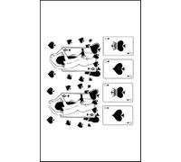 Faux Tatouages Temporaires QOS Queen Of Spades Reine de Pique Corp et Ongles Nail Art Sexy Adultes Coquin HotWife Libertin Tattoo Femme Stickers Autocollant Hot Charme et Séduction Love Amour Cadeau