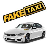 Faux taxi autocollant, Autocollants Faketaxi, autocollant voiture drole, Autocollant drôle de faux taxi, pour voiture, moto, bus, caravane, voiture