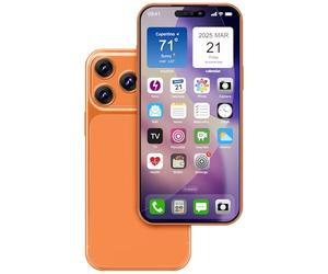 Faux téléphone factice, ressemble à un vrai téléphone compatible avec le Phone 17 Pro, pour affichage de téléphone cellulaire ou envoyer un téléphone de jouets 17pro pour enfants (avant rose, orange