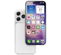 Faux téléphone factice, ressemble à un vrai téléphone compatible avec le Phone 17 Pro, pour l'affichage de téléphone cellulaire ou envoyer un téléphone de jouets 17pro pour enfants (avant argenté