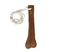 Faux testicules en silicone à suspendre - Sac à balles - Cadeau parfait pour farce ou bâillon (marron clair sans poils)