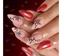 Faux Ungues En Polyéthylène Paquet De 24 Motifs Forme Larme Brillante Plusieurs Couleurs Et Styles Adhésif Refus Emballage Requis Ungues Plastique