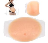 Faux Ventre de Grossesse, Silicone Artificiel Ventre de Femme Enceinte Photographie Acteur Performance Prop Faux Ventre Bébé Faux Bosse de Grossesse avec Sangles (4-5 mois)