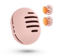 Fauxomor Respirant Porte-éponge de Maquillage pour les Voyages,Support Eponge Maquillage en Silicone Incassable Amical Pour la Peau,étui Portable pour tous Les Types Beauty Blender,A-Pink