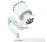 FAVAI Extracteur de Poussière avec LED Lampe, 30W Aspirateur pour Poussières de Manucure et Pistolet Aérographe, Outil de Nettoyage Salon et Domestique, Blanc