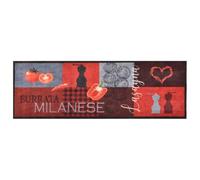 Favemtsl Chemin de cuisine lavable, motif tomates, 60 x 300 cm | Revêtement de sol en polyamide doux pour couloir, bureau et foyer. Absorbe rapidement l'humidité et s'enroule facilement.