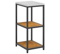 Favemtsl Hattem Étagère de rangement de cuisine en acier inoxydable 40 x 50 | Étagère de service robuste en acier aspect rouille pour cuisine de jardin, balcon et garde-manger avec beaucoup d'espace de