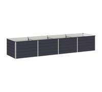 Favemtsl Jardinière surélevée en acier anthracite 320 x 80 x 55 cm | Jardinière généreuse pour terrasse et potager, idéale pour les herbes profondes, les fleurs et les légumes délicieux.