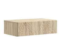 Favemtsl Table d'appoint murale en chêne Sonoma 59 x 34,5 x 17 cm | Console suspendue compacte avec tiroir pour chambre à coucher et couloir crée un espace libre au sol et de l'ordre.
