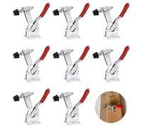 Favengo 8 PCS Sauterelle en Fer 145mm 90 kg / 201 lbs Galvanisé Sauterelles de Menuisier Anticorrosion Pince à Genouillère Serrage Antirouille Amovible pour Fixation et Serrage Rapide Mécanique