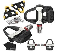 Favero Assioma PRO RS-2 Pédales de compteur de puissance double face avec crampons (6 degrés) et serviette Wearable4U