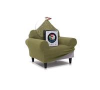 FAVERTI® Bocairent Housse de Fauteuil en Tissu Super élastique pour fauteuils de 70 à 100 cm Vert