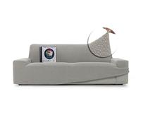 FAVERTI Case de canapé élastique - Quatre Places - Protecteur de qualité, Produit écologique. Taille Super réglable et Universelle. Lavage Facile - Antacaros. Durable et résistant. NOVELE Gris Clair