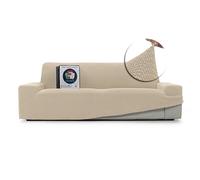 FAVERTI Case de canapé élastique - Quatre Places - Protecteur de qualité, Produit écologique. Taille Super réglable et Universelle. Lavage Facile - Antacaros. Durable et résistant. NOVELE Beig