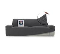 FAVERTI Case de canapé élastique - Quatre Places - Protecteur de qualité, Produit écologique. Taille Super réglable et Universelle. Lavage Facile - Antacaros. Durable et résistant. NOVELE Gris foncé