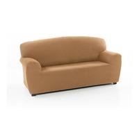 FAVERTI® Housse de Canapé 2 Places Élastique Universelle de 140 à 180 cm | Modèle Reale | Doré | Housse Protectrice de Canapé | Protège-Canapé de Qualité en Tissu Jacquard Toucher Coton