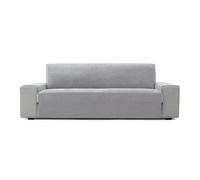 FAVERTI® Housse de canapé 3 Places, modèle Pego, Tissu Chenille, Toucher Extra Doux, fabriquée en Espagne avec matériau recyclé Gris Clair 160 cm