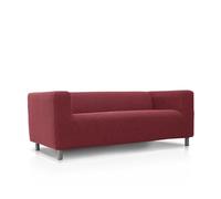 FAVERTI Housse de canapé compatible avec le canapé KLIPPAN 2 places IKEA | Modèle Novel | Fuchsia foncé | Protecteur de qualité en tissu jacquard toucher coton