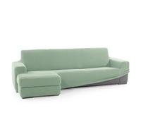 FAVERTI® Housse de canapé d'angle Super élastique avec accoudoir Court Gauche (Vue de Face) | modèle Novel | Turquoise | Protecteur de qualité en Tissu Jacquard Toucher Coton