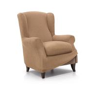 FAVERTI® Housse de Fauteuil à Oreilles élastique de 70 à 100 cm | Modèle Reale | Doré | Housse réglable pour Fauteuil à Oreilles Universelle | Protecteur de qualité en Tissu Jacquard Toucher Coton