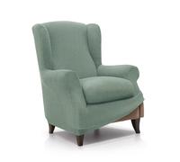 FAVERTI® Housse de Fauteuil à Oreilles élastique de 70 à 100 cm | Modèle Reale | Turquoise | Housse réglable pour Fauteuil à Oreilles Universelle | Protecteur de qualité en Tissu Jacquard Toucher