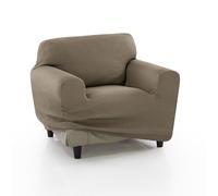FAVERTI® Housse de Fauteuil élastique Universelle de 70 à 110 cm | Modèle Reale | Lin | Housse de Protection pour Fauteuil Individuel | Protecteur de qualité en Tissu Jacquard Toucher Coton