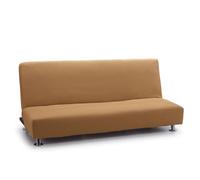 FAVERTI® Housse élastique pour canapé lit clic-clac Trois Places | Modèle Reale | Doré | Housse de canapé lit Universelle | Protecteur de qualité en Tissu Jacquard Toucher Coton