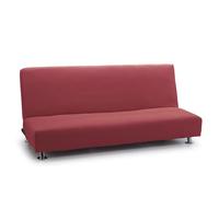 FAVERTI® Housse élastique pour canapé lit clic-clac Trois Places | Modèle Reale | Fuchsia foncé | Housse de canapé lit Universelle | Protecteur de qualité en Tissu Jacquard Toucher Coton