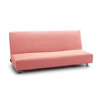 FAVERTI® Housse élastique pour canapé lit clic clac Trois Places | Modèle Reale | Rose Pastel | Housse de canapé lit Universelle | Protecteur de qualité en Tissu Jacquard Toucher Coton