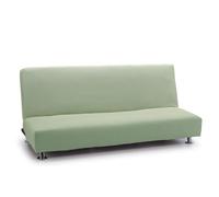 FAVERTI® Housse élastique Universelle pour canapé lit clic-clac Trois Places Turquoise Tissu Jacquard Toucher Coton