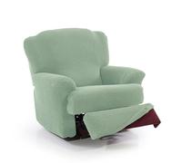 FAVERTI® Housse Super élastique pour Fauteuil Relax de 70 à 90 cm modèle Novel Turquoise Housse de Fauteuil inclinable Pieds séparés Protecteur de qualité en Tissu Jacquard Toucher Coton
