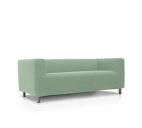 FAVERTI® IKEA Housse de canapé Super élastique Compatible avec Le canapé KLIPPAN 2 Places Modèle NOVELE Turquoise Protecteur de qualité en Tissu Jacquard Toucher Coton