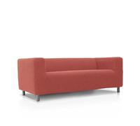 FAVERTI® IKEA Housse de canapé Super élastique Compatible avec Le canapé Klippan 2 Places Modèle Novel Corail Protecteur de qualité en Tissu Jacquard Toucher Coton