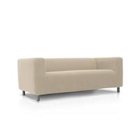 FAVERTI® IKEA Housse de canapé Super élastique Compatible avec Le canapé KLIPPAN 2 Places Modèle NOVELE Beige Protecteur de qualité en Tissu Jacquard Toucher Coton