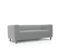 FAVERTI® IKEA Housse de canapé Super élastique Compatible avec Le canapé Klippan 2 Places Modèle NOVELE Gris Clair Protecteur de qualité en Tissu Jacquard Toucher Coton