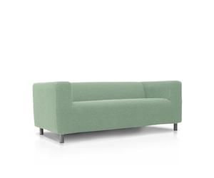 FAVERTI® IKEA Housse de canapé Super élastique Compatible avec Le canapé KLIPPAN 2 Places Modèle NOVELE Turquoise Protecteur de qualité en Tissu Jacquard Toucher Coton