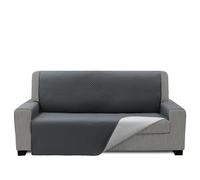 FAVERTI® Requena Housse de canapé rembourrée 2 Places en Toile Lavable Gris Clair 120 cm
