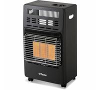 FAVEX - Chauffage d'appoint à gaz Poznan - Intérieur - Infrarouge - 4200 W - 3 Puissances de chauffe - Jusqu'à 40 m² - Acier, Noir