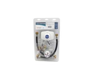 Favex - Kit raccordement gaz - Kit Butane bi-bouteille - Lyre 35cm (5 ans) + vanne - 2.6kg/h - 28mbar