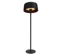 FAVEX - Parasol chauffant électrique Sirmione Noir- Extérieur - 3 Puissances de Chauffe - Économique - 60 x 60 x 215 cm