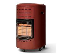 FAVEX - Poêle à gaz 4200 W Calgary Rouge brique - Chauffage d'appoint au gaz infrarouge - 3 puissances de chauffe - Intérieur - Jusqu'à 40 m² - Mobile Acier, Rouge brique