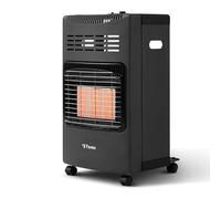 FAVEX - Poêle à gaz Plio - Chauffage d'appoint au gaz 4200W pliable - Infrarouge - 3 puissances de chauffe - Jusqu'à 40 m² - Intérieur - Classe A - Noir