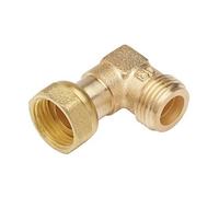 Favex - Raccord butane et/ou propane - Raccord coude 90° Mâle 1/2" (15/21) - Femelle 1/2" (15/21) -